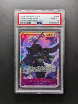 PSA 10 - 2023 One Piece TRAFALGAR LAW - OP05-069 SR - Awakening/New Era Japanese - Image 1