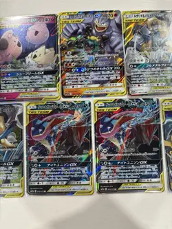 Pokemon TCG Japanese 7 Card Lot GX Tag Team Holo Pikachu Zekrom Lucario - Image 3