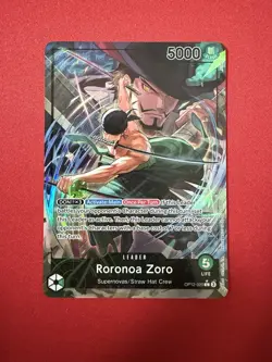 One Piece Card Roronoa Zoro OP12-020 Alt Art Leader ENG Perfect Condition - Image 1