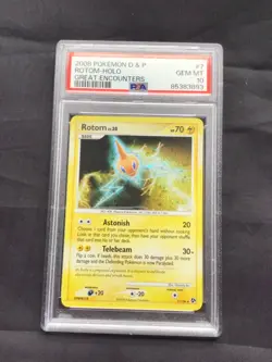 Pokemon Cards: Great Encounters Rare Holo: Rotom 7/106 PSA 10 - Image 1
