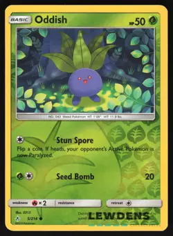 Oddish - 5/214 - Reverse Holo Common - Unbroken Bonds - Pokemon Card - Image 1