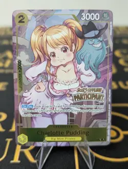 One Piece Card Charlotte Pudding ST07-008 Online Participant English Near Mint - Image 1