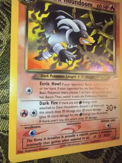 Pokemon Dark Houndoom Neo Destiny 7/105 Holo Rare Card 60 HP The Pokemon Company - Image 2