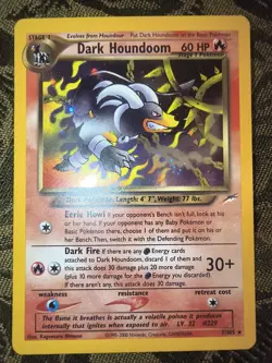 Pokemon Dark Houndoom Neo Destiny 7/105 Holo Rare Card 60 HP The Pokemon Company - Image 5