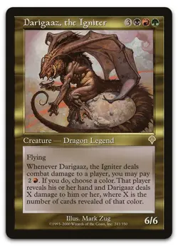 Darigaaz, the Igniter #243 (NM) Invasion INV Magic MTG - Image 1
