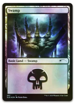 Swamp (557) #557 (Foil) (NM) Secret Lair Drop SLD Magic MTG - Image 1