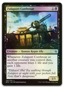 Zulaport Cutthroat #126 (Foil) (NM) Battle for Zendikar BFZ Magic MTG - Image 1