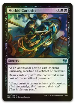 Morbid Curiosity #94 (Foil) (NM) Kaladesh KLD Magic MTG - Image 1
