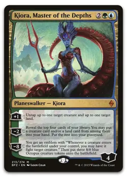 Kiora, Master of the Depths #213 (LP) Battle for Zendikar BFZ Magic MTG - Image 1