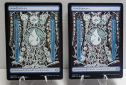X 2 Island Full Art NM-M Phyrexia All Will Be One Magic The Gathering - Image 1