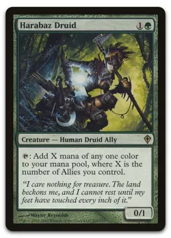 Harabaz Druid #105 (NM) Worldwake WWK Magic MTG - Image 1