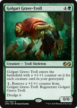 MTG Golgari Grave-Troll, Ultimate Masters, Damaged, English - Image 1