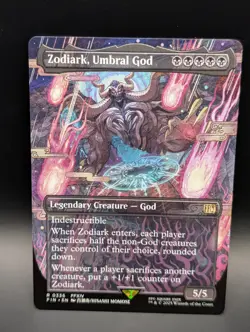 MTG - Zodiark, Umbral God - BORDERLESS - Legendary Creature - FIN #336 - NM - Image 1