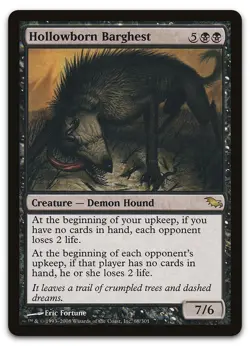 Hollowborn Barghest #68 (NM) Shadowmoor SHM Magic MTG - Image 1