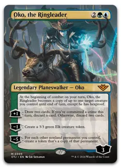 Oko, the Ringleader (Borderless) #305 (NM) Thunder Junction OTJ Magic MTG - Image 1