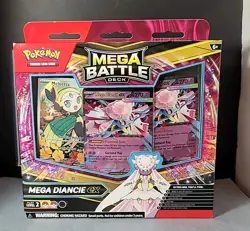 Pokemon Mega Battle Deck: Mega Diancie ex Deck Foil Cards Box Playmat Coin - Image 1