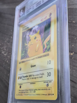 Pikachu Red Cheeks (BGS 8.5 QUAD) - Pokemon Base Set 1st Ed Shadowless - Image 2