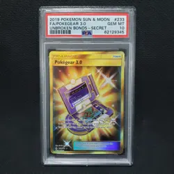 2019 Pokemon: POKEGEAR 3.0 233/214 Gold Secret Unbroken Bonds Gem Mint PSA 10 💎 - Image 1