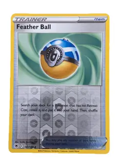 New: 2022 Pokemon TCG Feather Ball 141 Swsh10: Astral Radiance Reverse Holo - Image 1