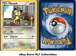 2012 Pokemon, Black & White Promos, #BW35 Meowth, Black Star Promo - Image 1