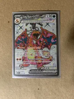 Pokemon TCG Charizard EX Obsidian Flames 215/197 Mint Condition - Image 1