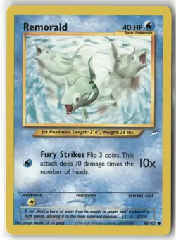 Pokemon Remoraid Common Neo Destiny 080/105 NM - Image 1