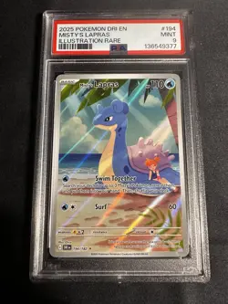 Pokemon TCG Misty's Lapras Destined Rivals 194/182 PSA 9 - Image 1