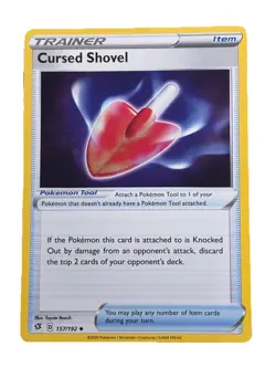 New: 2020 Pokemon TCG Cursed Shovel 157 Swsh02: Rebel Clash Regular Uncommon - Image 1