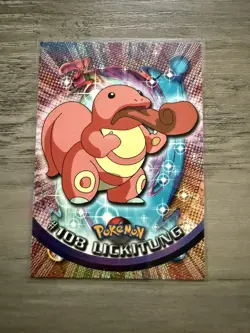 Pokemon LICKITUNG #108 Topps Blue Logo TV Animation Edition - Image 1