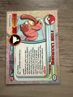 Pokemon LICKITUNG #108 Topps Blue Logo TV Animation Edition - Image 2