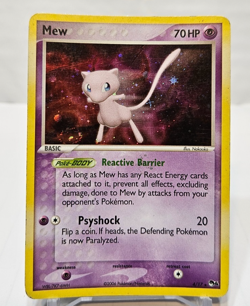 Mew 4/17 Holo Rare Pokemon POP Series 4 Promo SWIRL Pokemon 439 - Image 1
