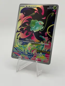 Pokemon Bulbasaur (Mega Evolution Stamped) Illustration Rare Promo - Image 2