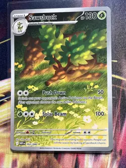 Pokemon TCG Sawsbuck 092/086 Illustration Rare White Flair - Image 1