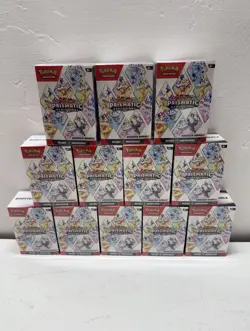 Pokemon Prismatic Evolutions 8.5 Booster Bundle Lot Of 12 Boxes Sealed Brand New - Image 1