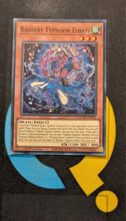 DOOD-EN013 Radiant Typhoon Eldam Super Rare 1st Ed YuGiOh - Image 1