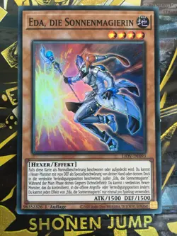 YUGIOH Eda, die Sonnenmagierin LIOV-DE093 Deutsch Super Rare NM 1. Auflage - Image 1