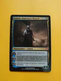 Ashiok, Nightmare Weaver. Theros Mythic Planeswalker Magic the Gathering Card. - Image 1