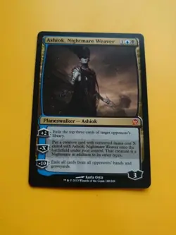 Ashiok, Nightmare Weaver. Theros Mythic Planeswalker Magic the Gathering Card. - Image 2