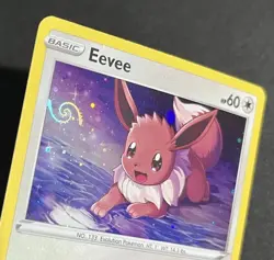 Eevee - SWSH127 - Cosmos Holo Black Star Promo - Pokemon Card - SWIRL - Image 1