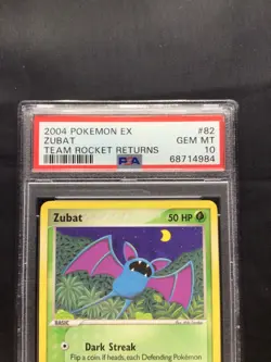 Pokemon Cards: EX Team Rocket Returns Common: Zubat 82/109: PSA 10 - Image 3