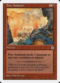 Fire Ambush Portal Three Kingdoms NM Red Common MAGIC GATHERING CARD ABUGames - Image 1