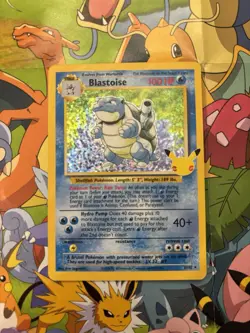 Blastoise Celebrations Classic Collection 2/102 Holo Base Set Pokemon Card 2021 - Image 1