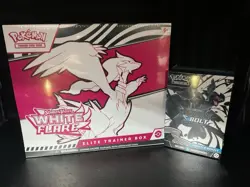 2025 White Flare ETB & Black Bolt Booster Bundle Lot Sealed Pokemon TCG cards - Image 1