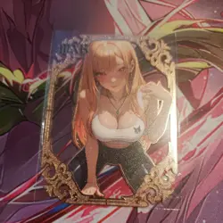 Marin Kitagawa Metal Card Goddess Story Waifu Rose Gold Premium #175/200 MXR - Image 1
