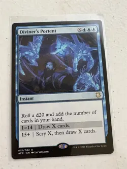 mtg Diviner's Portent, Forgotten Realms Commander, unplayed - Image 1