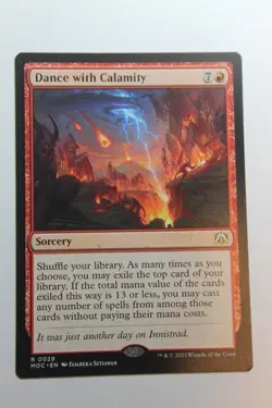 MTG Dance with Calamity x1- -March of the Machine Commander-Pack Fresh - Image 1