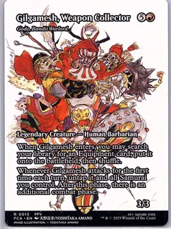 Gilgamesh, Weapon Collector - Godo, Bandit Warlord (Showcase) Final Fantasy Mtg - Image 1