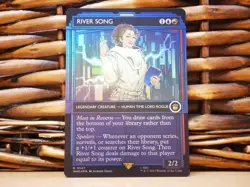 MTG River Song 0547 FOIL RARE SHOWCASE | NM Near Mint | WHO | 2023 - Image 1