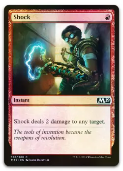 Shock #156 (Foil) (NM) Core Set 2019 M19 Magic MTG - Image 1