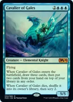 Cavalier of Gales (052/280) - M20 Magic 2020 Core Set - Mythic Rare (Foil) - Image 1
